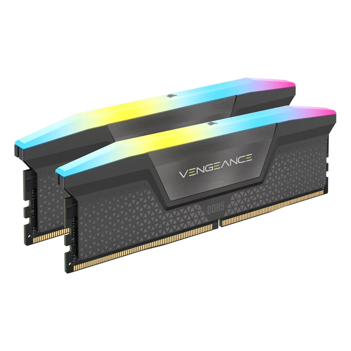 MEMORIA DDR5 CORSAIR 32GB (2X16GB) 6000 MHZ VENGEANCE RGB AMD EXPO & INTEL XMP GRAY CL38
