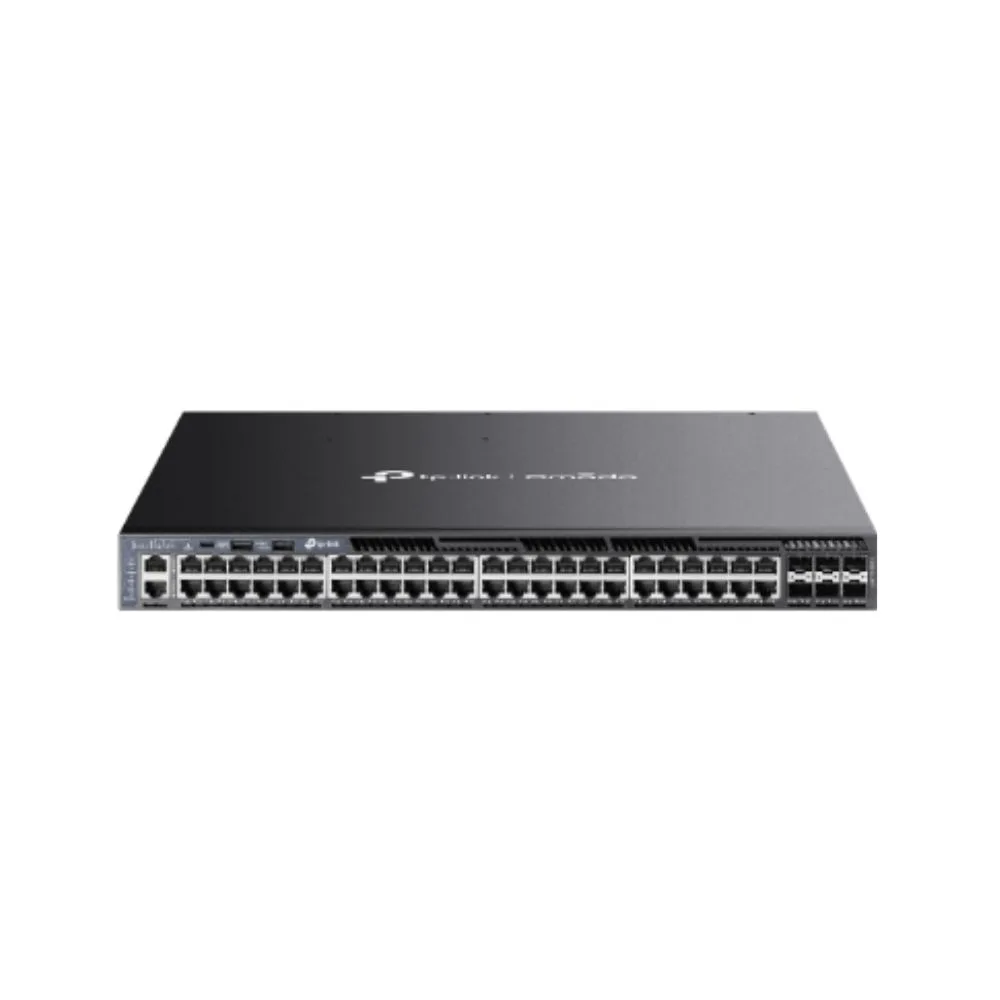 TP-LINK OMADA SG6654XHP SWITCH GESTIONADO L3 GIGABIT ETHERNET (10/100/1000) ENERGÍA SOBRE ETHERNET (POE) 1U NEGRO