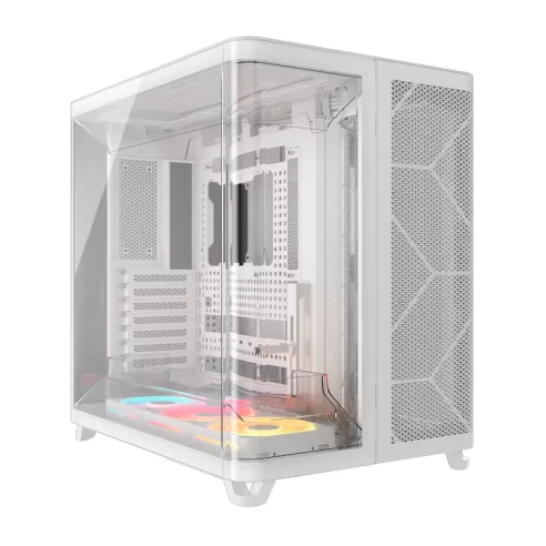 GABINETE CORSAIR AIR 5400 LX-R RGB ICUE LINK MID TOWER BLANCO