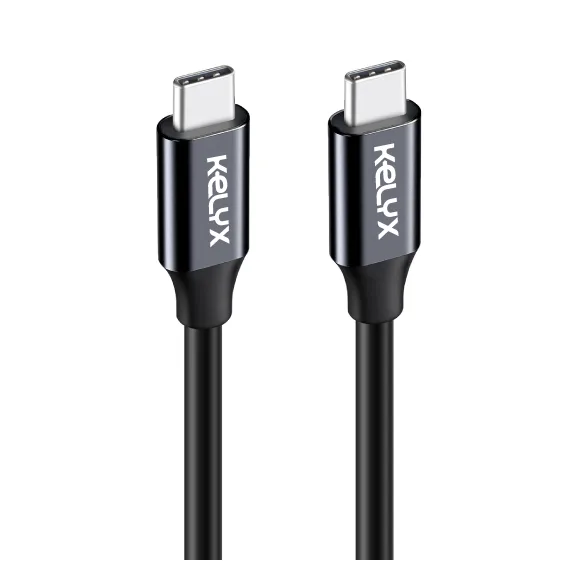 CABLE KELYX USB TYPE C A TYPE C 240W / 20GBP - 4K ULTRA HD 1MT