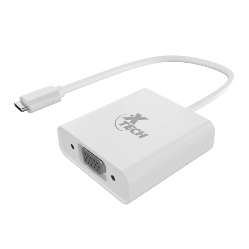 ADAPTADOR XTECH USB TIPO C MACHO A VGA HEMBRA