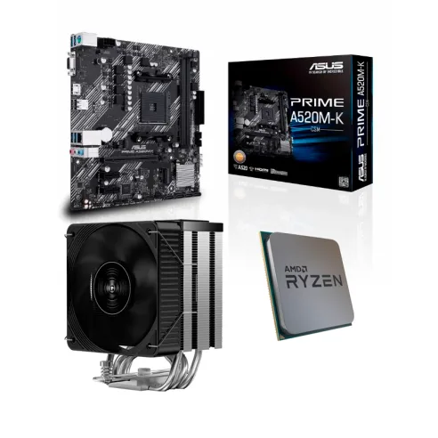 COMBO ACTUALIZACIÓN AMD RYZEN 5 3400G + MB A520M + COOLER