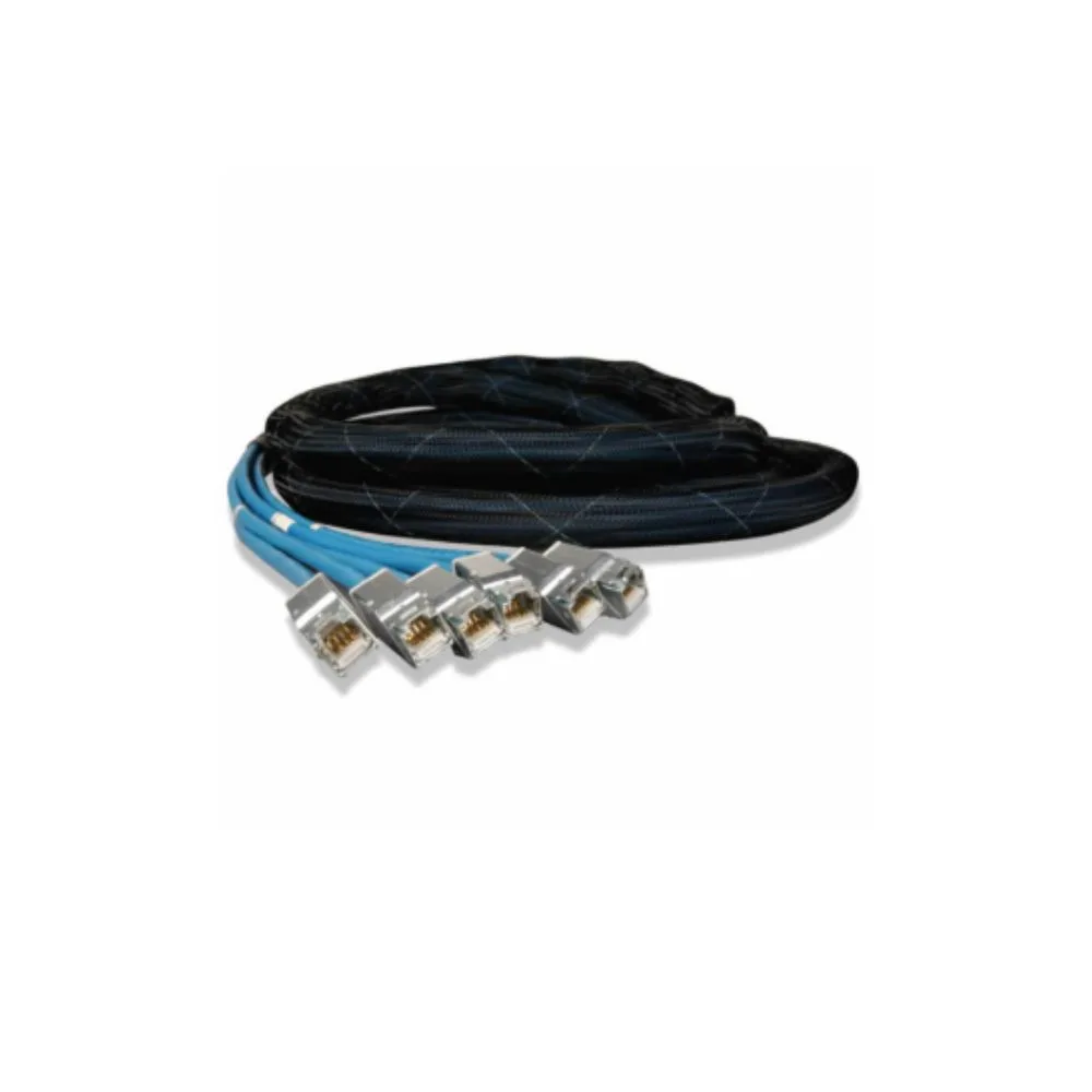 COPPER, TRUNK, CATEGORY 6A, SOLID F/UTP, LSOH-1, 6 LEG, VIOLET CABLE, EXPANDO, ZMAX HYBRID, BLACK, ZMAX HYBRID, BLACK, 7 METER, T568B