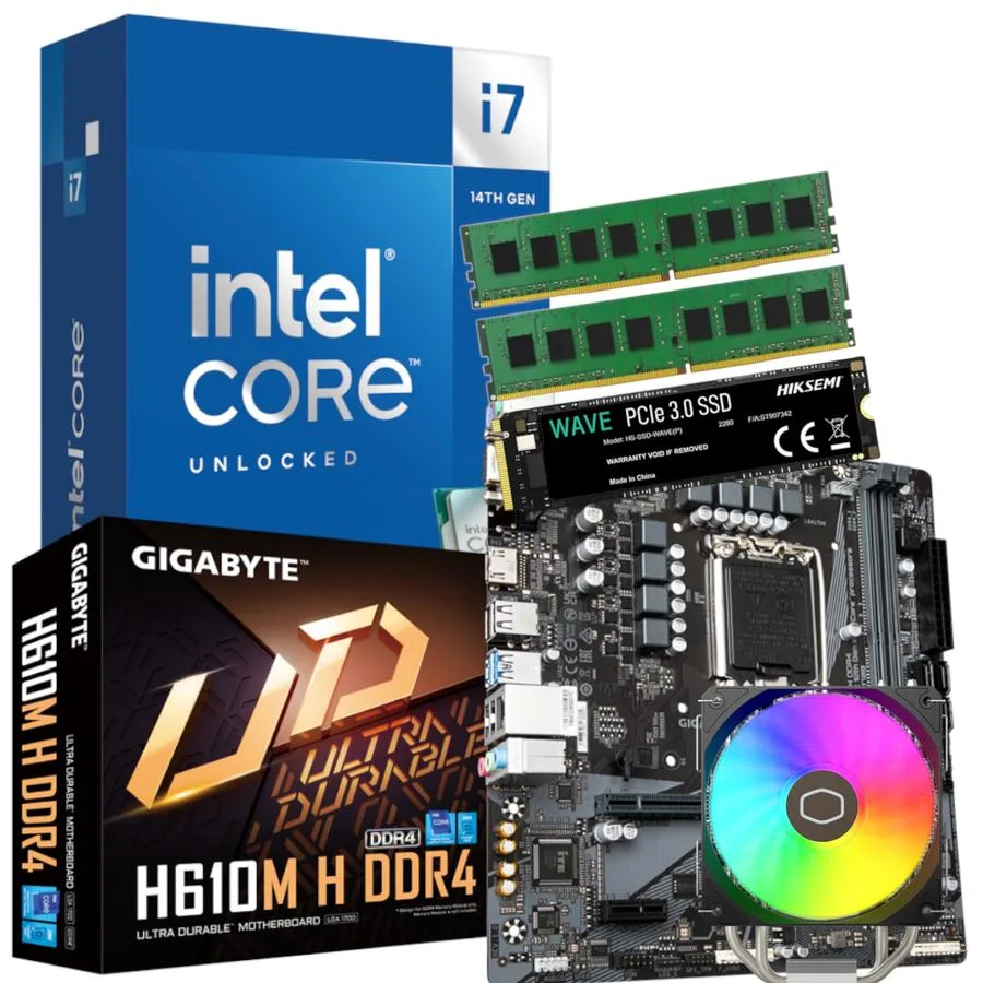 COMBO ACTUALIZACION PC INTEL I7 14700K + 16 GB + NVME 256 + COOLER