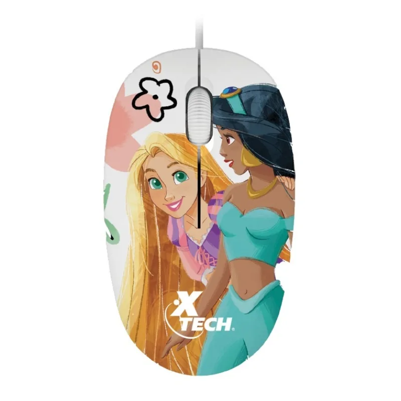 Mouse Xtech XTM-D406PS Disney Princesas Ccable USB