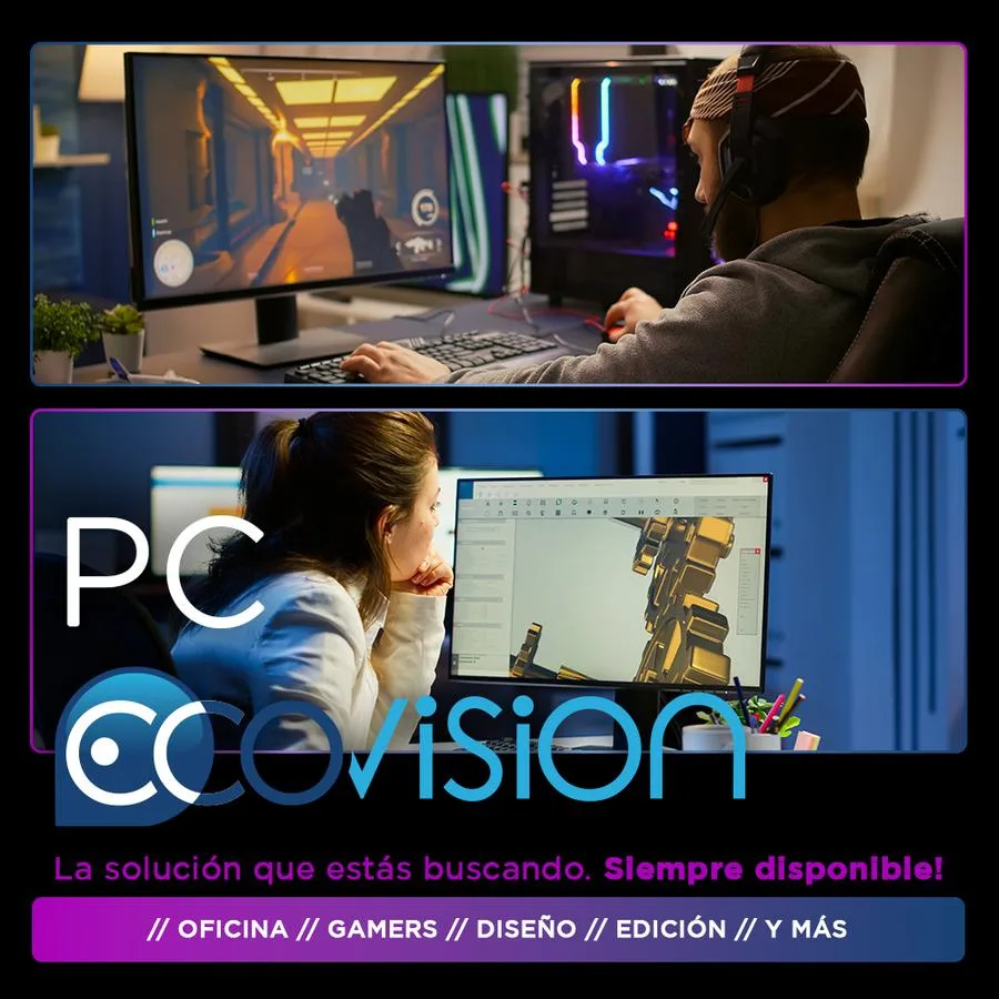 PC ECOVISION INTEL I5-14400F 16 GB + 1 TB + RTX 5060