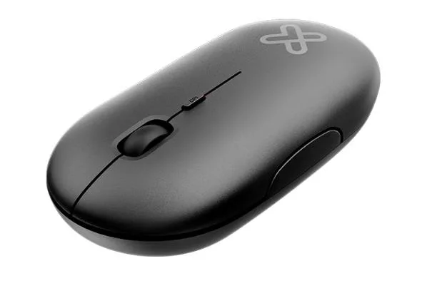 MOUSE KLIPXTREME ERGONOMICO SLIM SURFER NEGRO 4 BOTONES 24GHZ AMBIDIESTRO