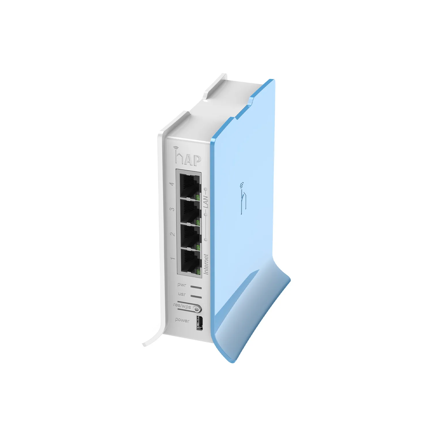 Fuente Hap Lite With 650MHz Cpu, 32MB Ram, 4xlan, Built-in 2.4GHz 802.11b/G/N 2x2 Two Chain Wireless With Integrated Antennas, Routeros L4, Tower Case, Psu