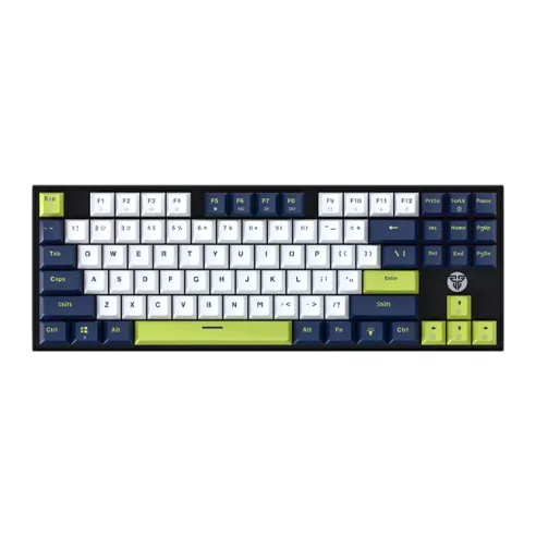 Teclado Mecánico Fantech Atom87s Mk877s Mori - White (taro Switch) 80% Hot-swap RGB Usb-c