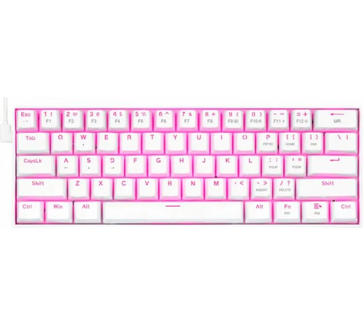 TECLADO MECANICO REDRAGON DRAGONBORN K630 RETROLUMINADO 60% OUTEMU BROWN WHITE