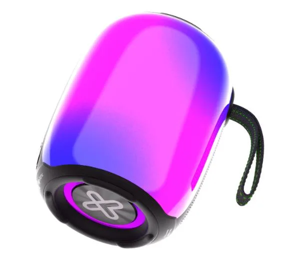 PARLANTE KLIPXTREME ZOUNDFIRE PORTATIL STEREO TRUE BT LED LIGHT 16HS - 12W - IPX6 RGB