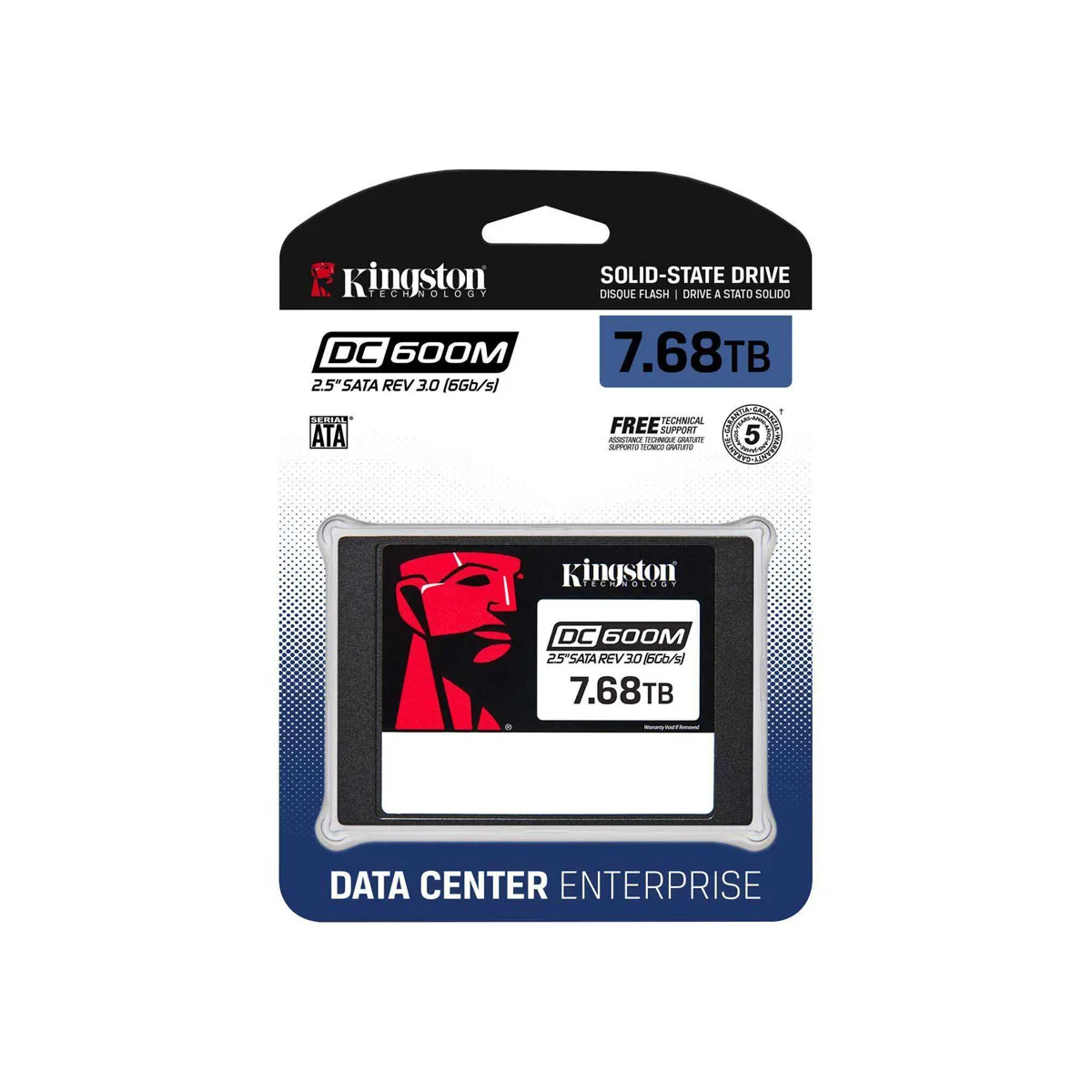 DISCO SSD 7680GB KINGSTON DC600M 2.5" SATA