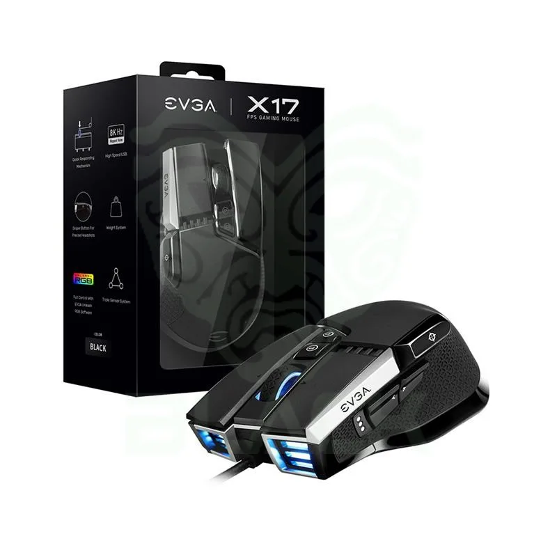 MOUSE EVGA X17 GAMING BLACK
