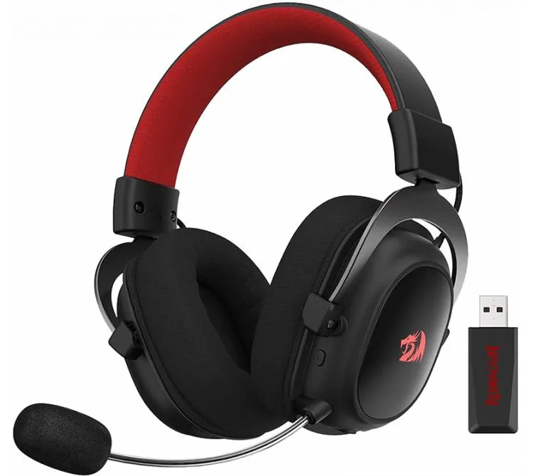 AURICULARES REDRAGON ZEUS H510 PRO WIRELESS 2.4GHZ BLUETOOTH 5.2 RGB SURROUND 7.1 BLACK
