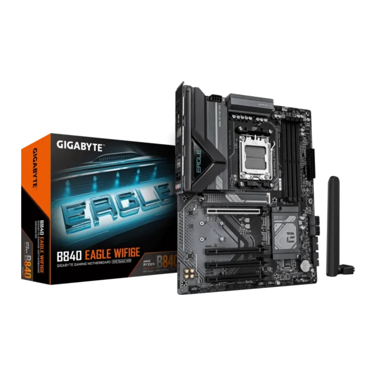 MOTHER GIGABYTE (AM5) B840 EAGLE WF6E DDR5 (SERIE 7000/8000/9000