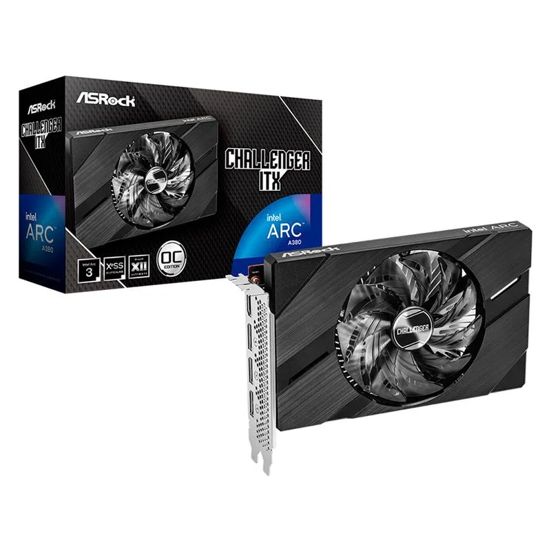 PLACA DE VIDEO ARC A380 6GB ASROCK INTEL CHALLENGER ITX