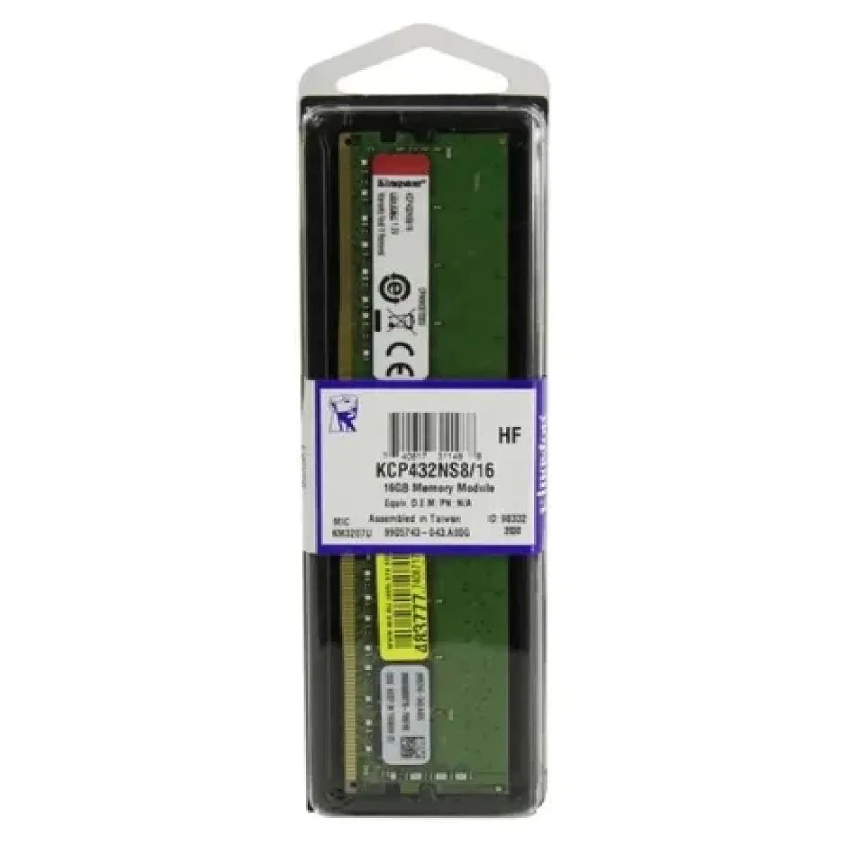 MEMORIA DDR4 16GB 3200MHZ KINGSTON MODULE