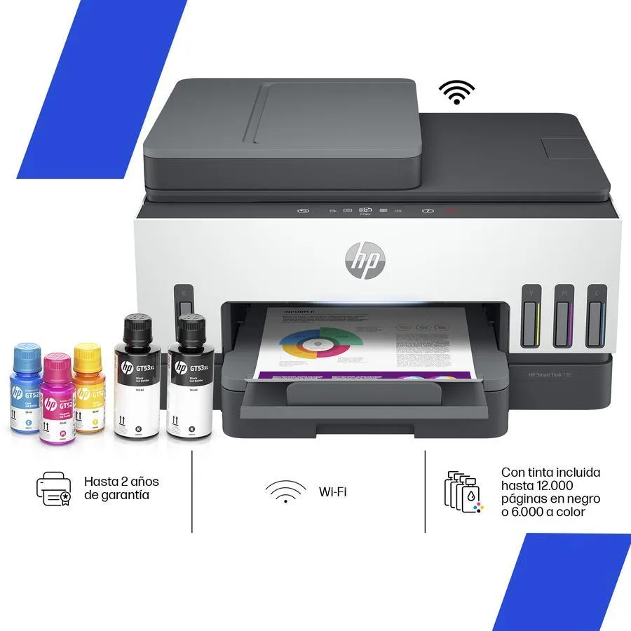 Impresora Multifuncion Hp Smart Tank 790 (4wf66a) Adf/WIFI