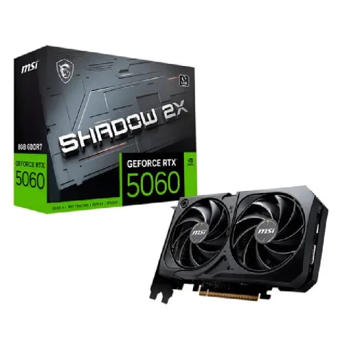 PLACA DE VIDEO RTX 5060 8GB MSI SHADOW 2X OC GDDR7