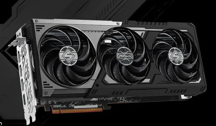 PLACA DE VIDEO RX 9070 GRE 12GB ASROCK GPU STEEL LEGEND DARK OC