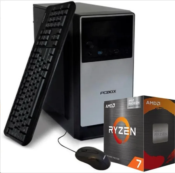 PC PCBOX GAMER RYZEN 7 5700G, 16GB, SSD 512GB, W11 HOME