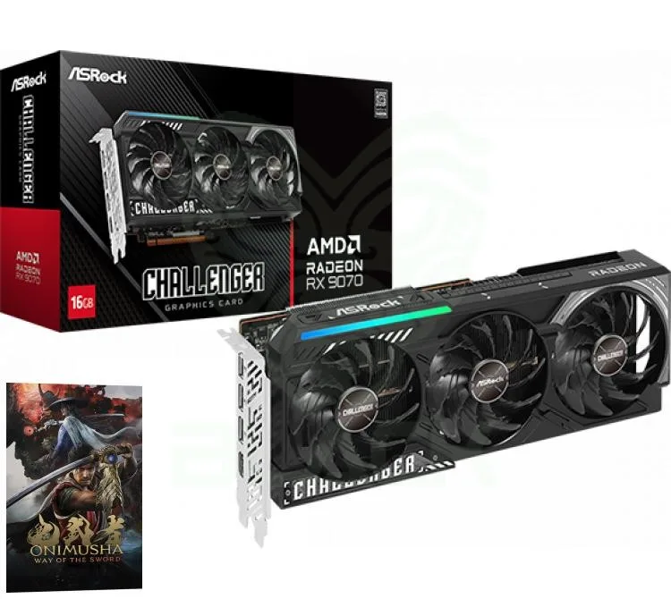 PLACA DE VIDEO RX 9070 16GB ASROCK GDDR6 CHALLENGER