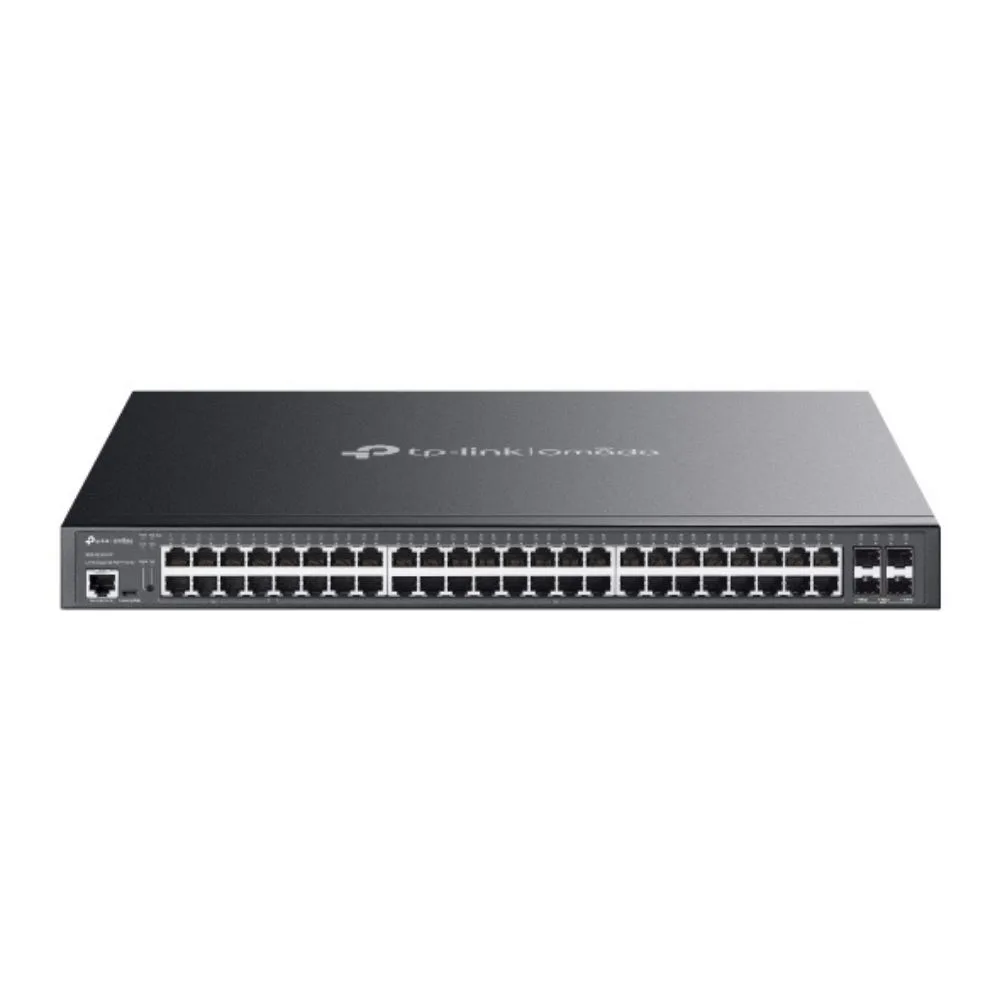 TP-LINK OMADA SG3452XMPP SWITCH GESTIONADO L2+ GIGABIT ETHERNET (10/100/1000) ENERGÍA SOBRE ETHERNET (POE) 1U NEGRO