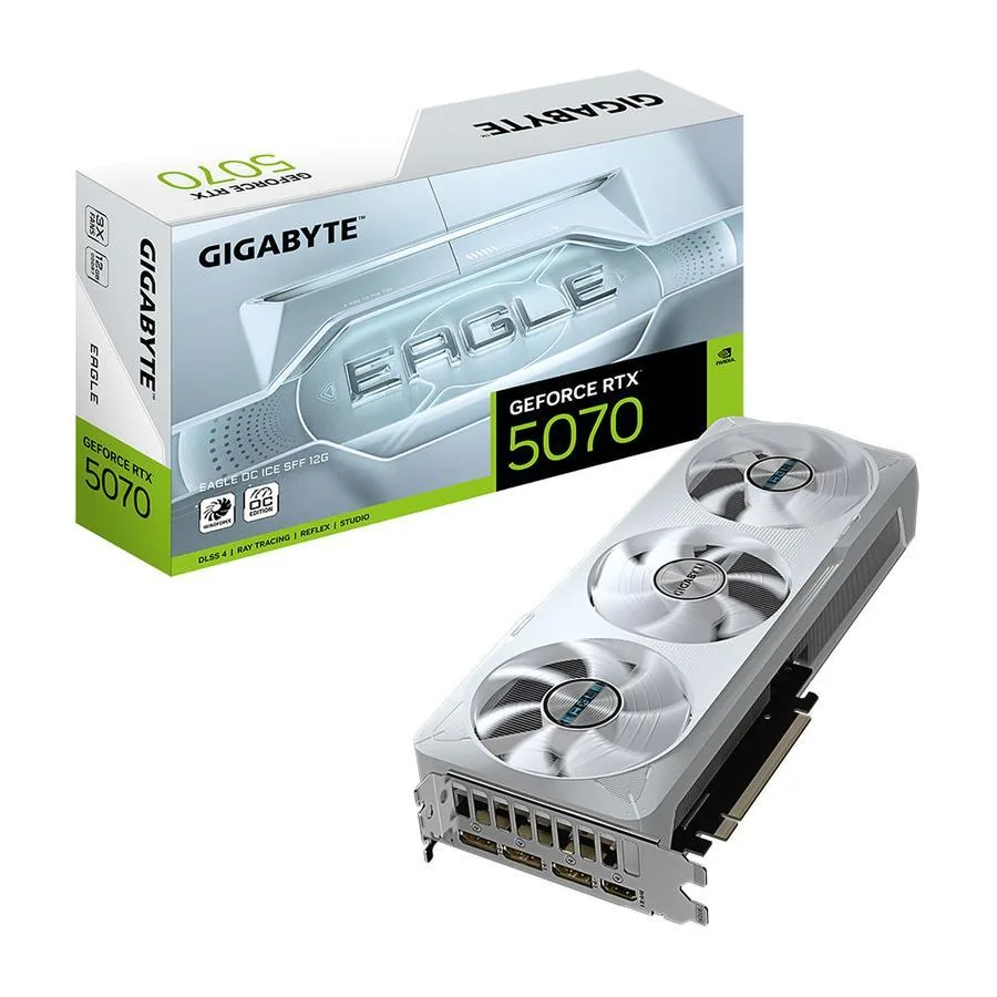 PLACA DE VIDEO RTX 5070 12GB GIGABYTE EAGLE OC SFF ICE GDDR7