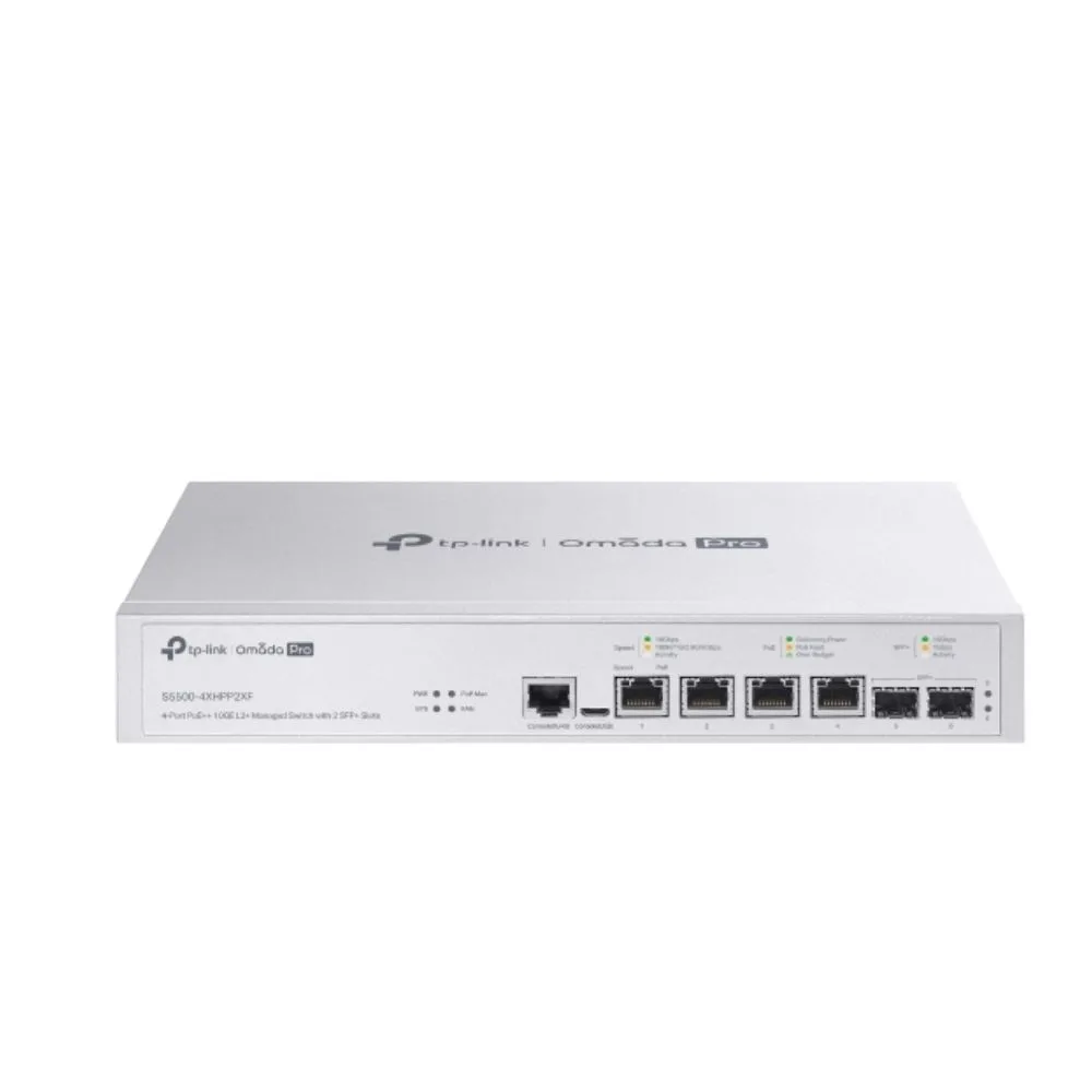 Tp-link S5500-4XHPP2XF Switch Gestionado L2/L2+ Energía Sobre Ethernet (poe) Gris