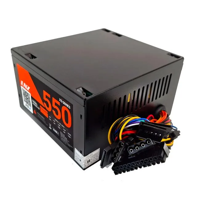 Fuente 550w Lnz XT550-SS Negra (cables Largos)
