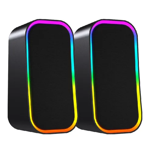 Parlantes Fantech Groove Gs304 Black RGB Wired/BT 6w