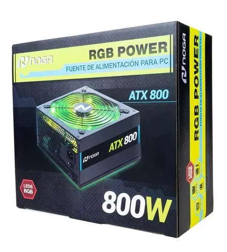 Fuente ATX 800 Watt Noganet Box Cooler Sata