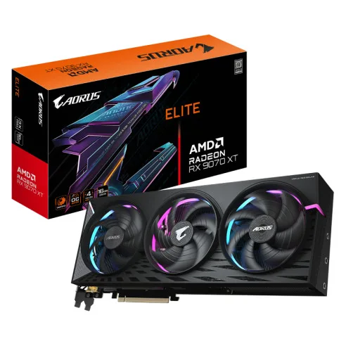 PLACA DE VIDEO RX 9070 16GB GIGABYTE XT AORUS ELIT