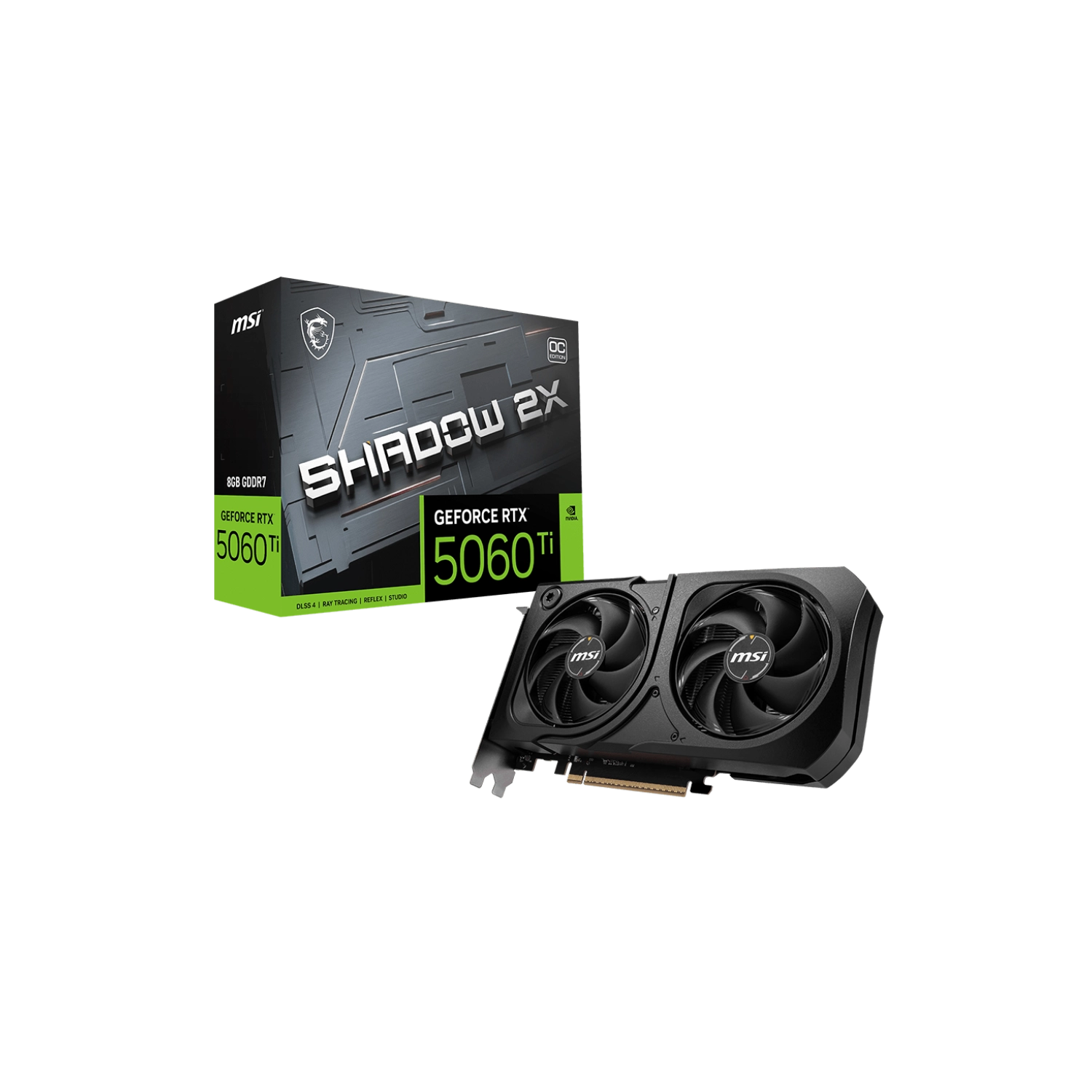 PLACA DE VIDEO RTX 5060 TI 16GB MSI SHADOW 2X OC PLUS