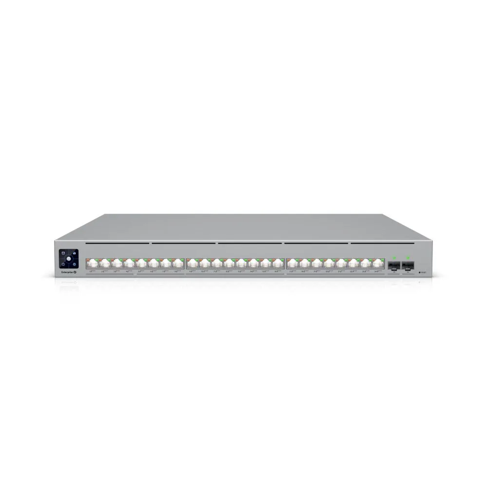 ENTERPRISE-GRADE 24-PORT, LAYER 3 ETHERLIGHTING™ POE+++ SWITCH WITH HIGH-CAPACITY 10 GBE RJ45 AND 25G SFP28 CONNECTIONS FOR HIGH AVAILABILITY SYSTEM D