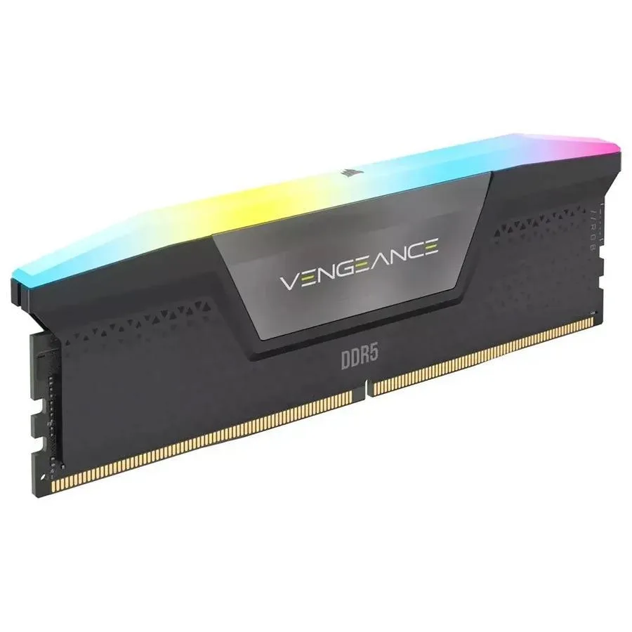 MEMORIA DDR5 16GB 6000MHZ CORSAIR RGB VENGEANCE BLACK