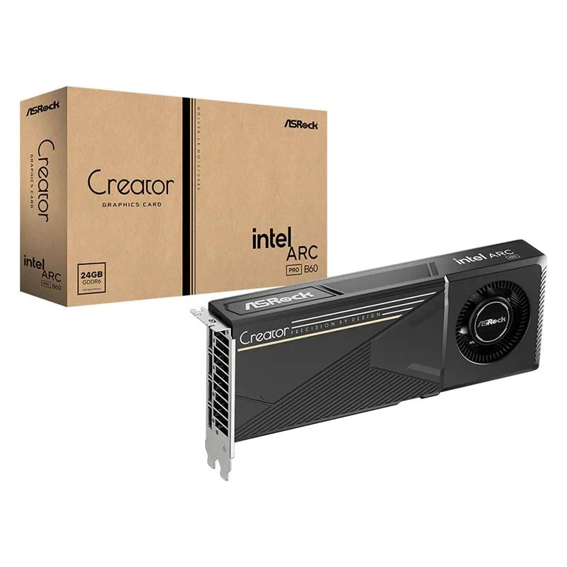 PLACA DE VIDEO ASROCK INTEL ARC PRO B60 CREATOR 24GB