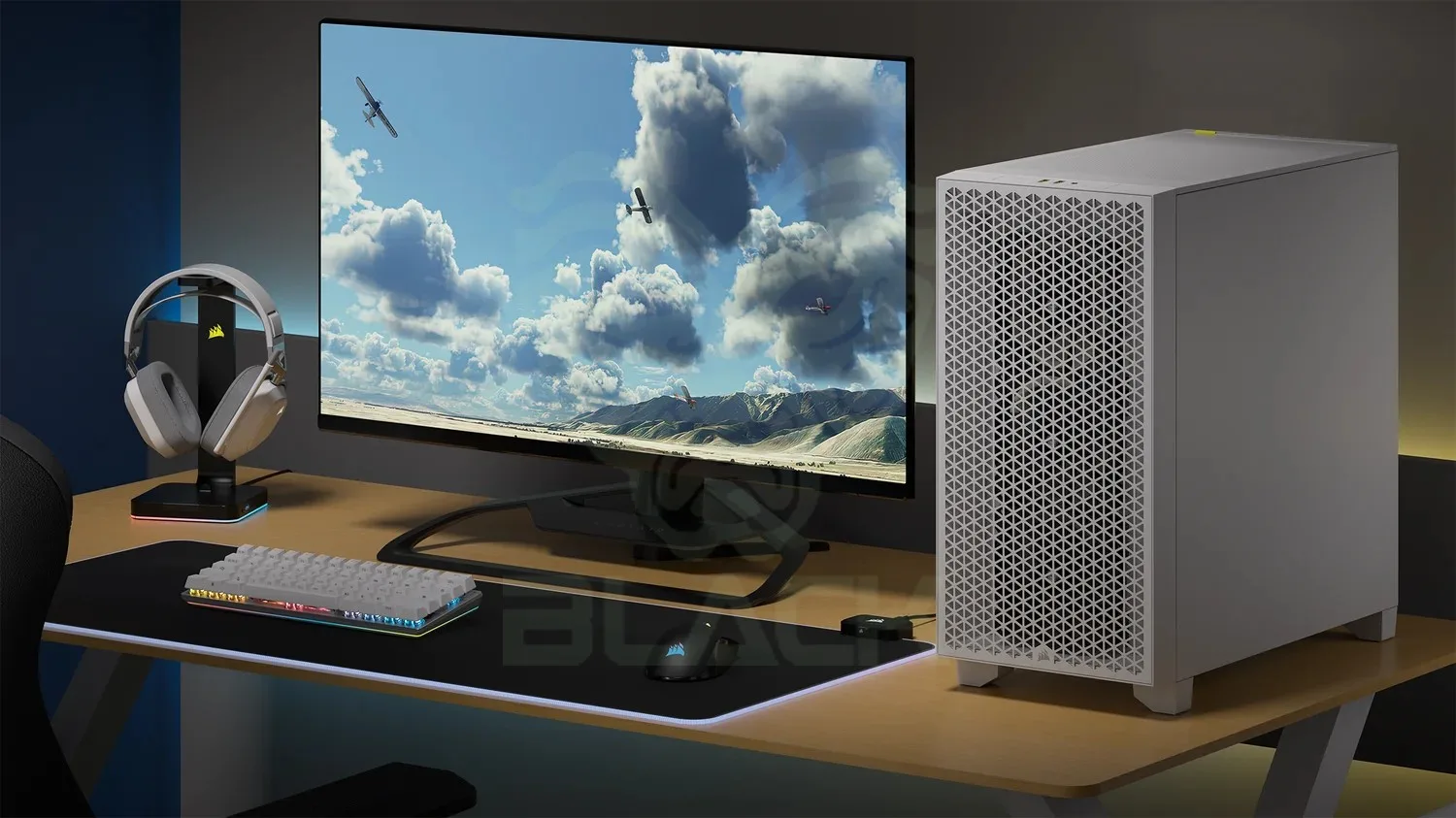 GABINETE CORSAIR 3200D RS ARGB MID TOWER SMOKE PERFORMANCE