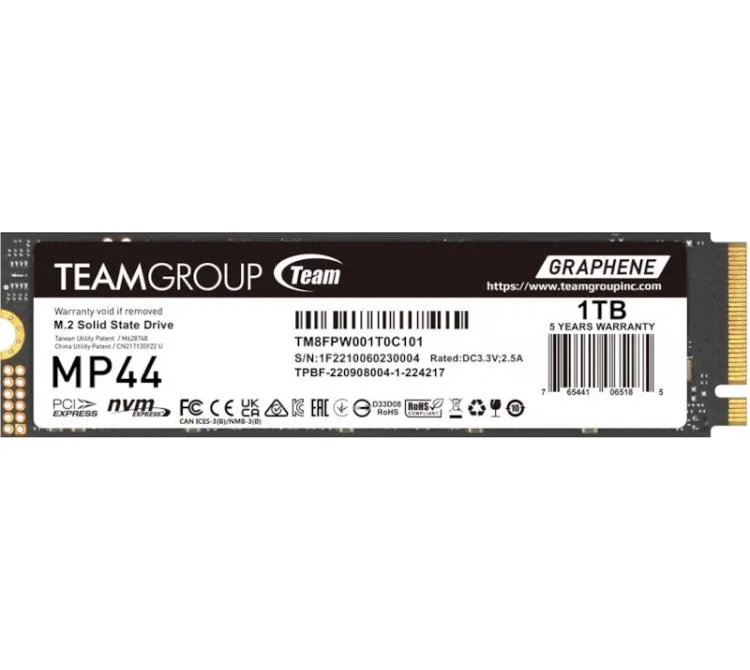 DISCO M.2 NVME 1TB TEAM GROUP TEAM MP44 /S 7000MB PCIE GEN4X4