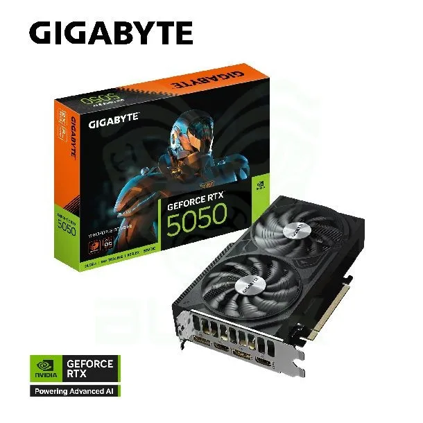 PLACA DE VIDEO GIGABYTE GEFORCE RTX 5050 WINDFORCE V2 OC 8GB