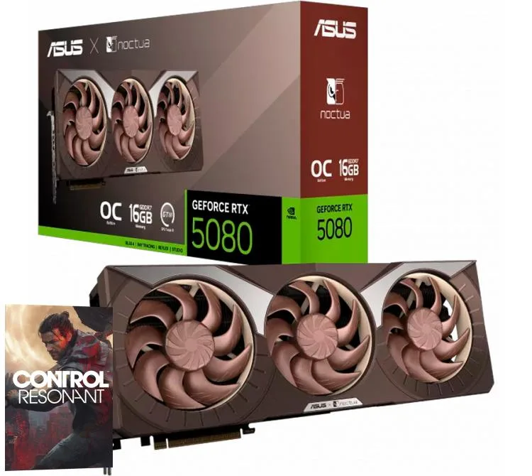 PLACA DE VIDEO ASUS GEFORCE RTX 5080 16GB GDDR7 NOCTUA EDITION OC