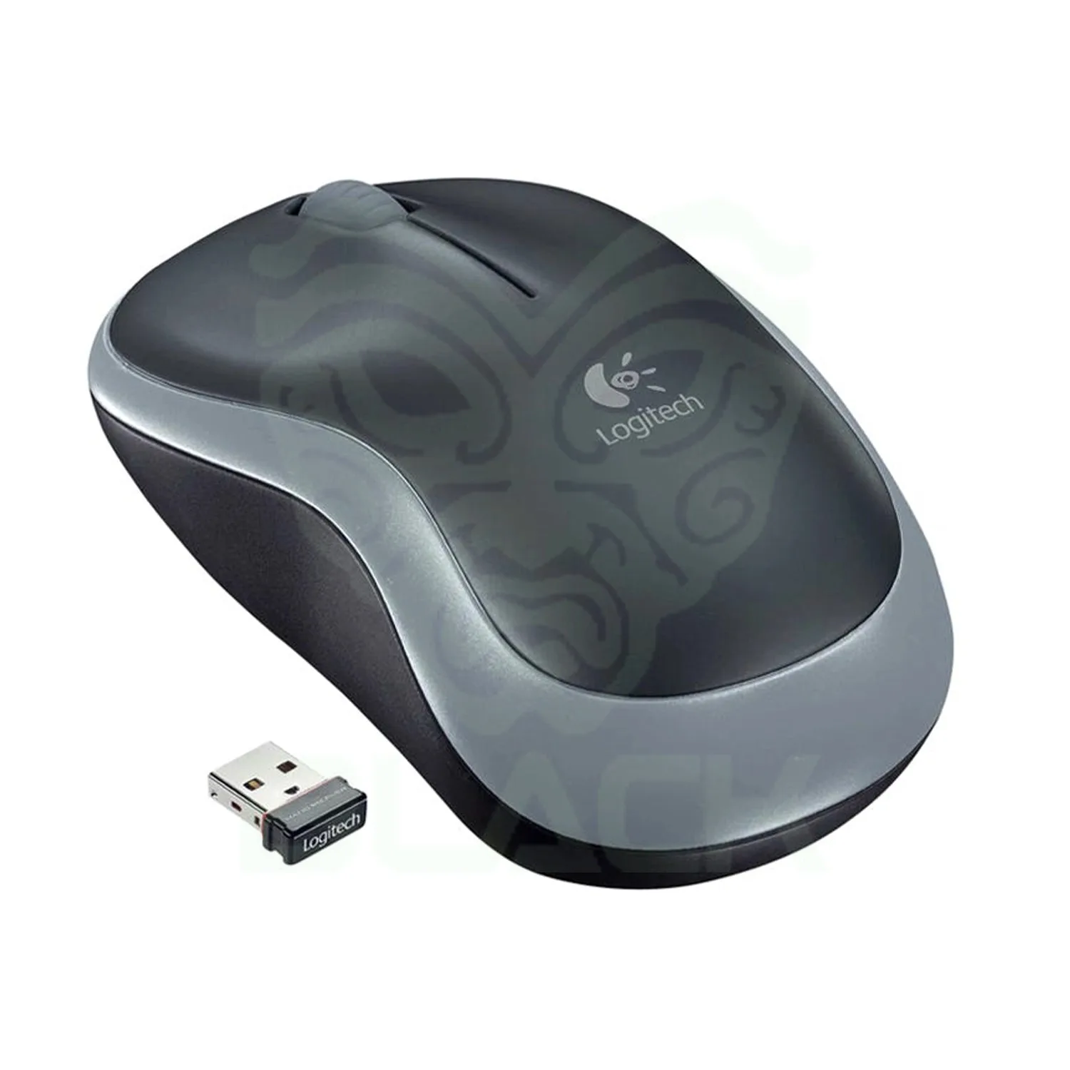 MOUSE LOGITECH M185 BLACK/GRAY WIRELESS 2.4GHZ