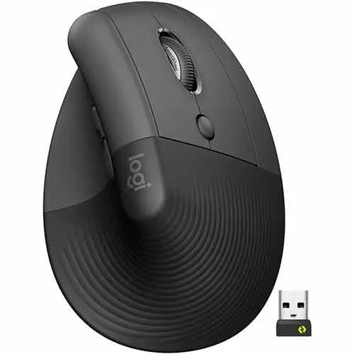 MOUSE LOGITECH LIFT VERTICAL BLACK WIRELESS 2.4GHZ - BT