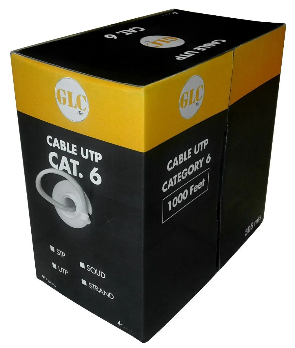 Cable Utp Cat.6 305mts Glc Max Interior Gris