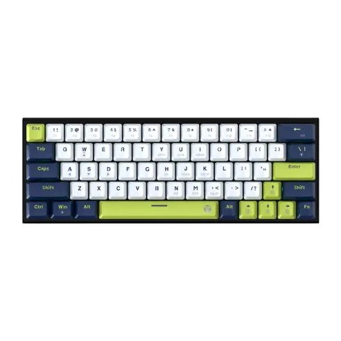 Teclado Mecánico Fantech Atom63 Mk874v2 Mori - Blue (taro Switch) 60% Hot-swap RGB Usb-c