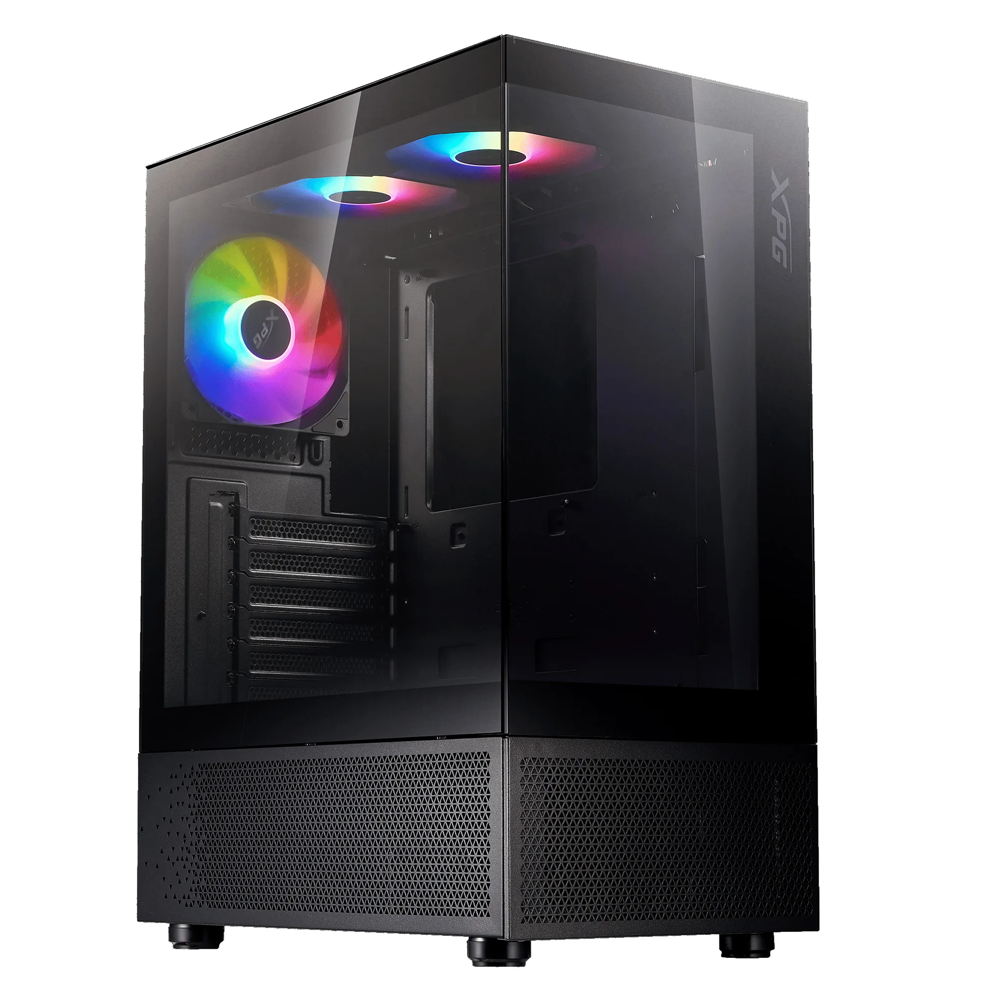 GABINETE GAMER XPG INVADER X MINI NEGRO ARGB CON VIDRIO TEMPLADO