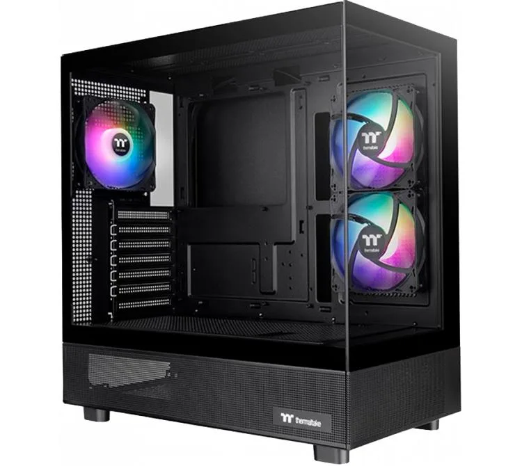 GABINETE THERMALTAKE VIEW 270 PLUS TG BLACK 3X120MM ARGB FANS VIDRIO TEMPLADO