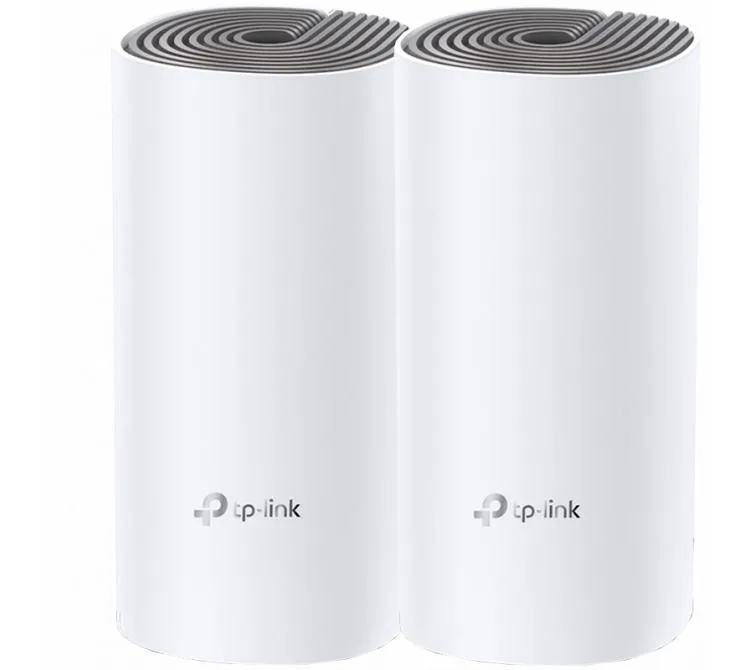 ROUTER MESH TP-LINK DECO E4 AC1200 WIFI 5 DUAL BAND LOW LATENCY PACK 2