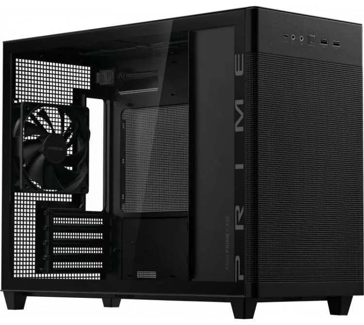 GABINETE ASUS PRIME AP201 TG BLACK VIDRIO TEMPLADO