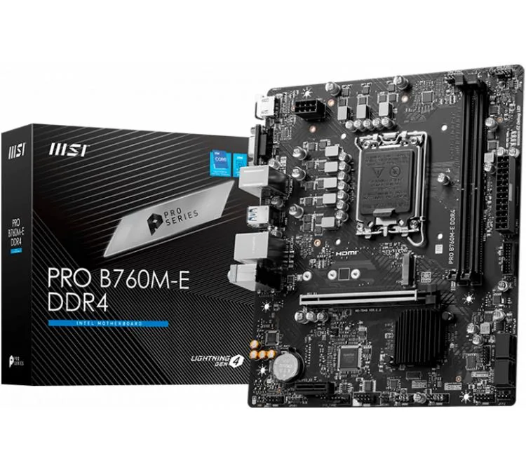 MOTHER MSI PRO B760M-E DDR4 S1700
